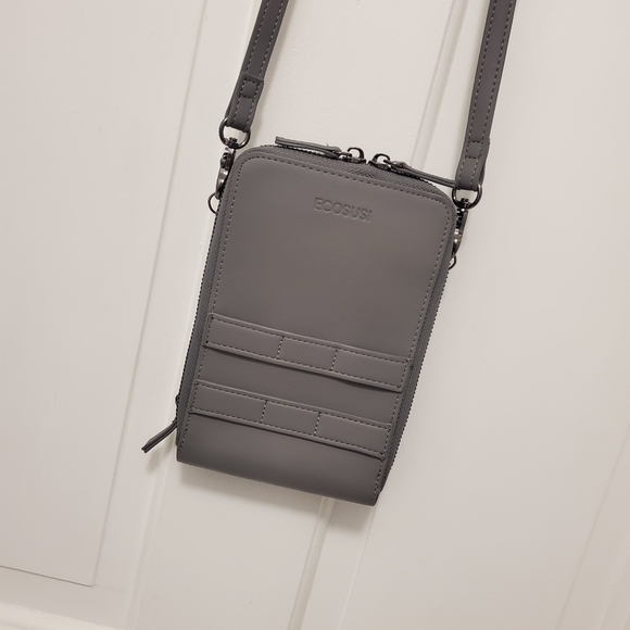 ECOSUSI Grey Cellphone/Wallet Shoulder/Crossbody Bag - Picture 12 of 16